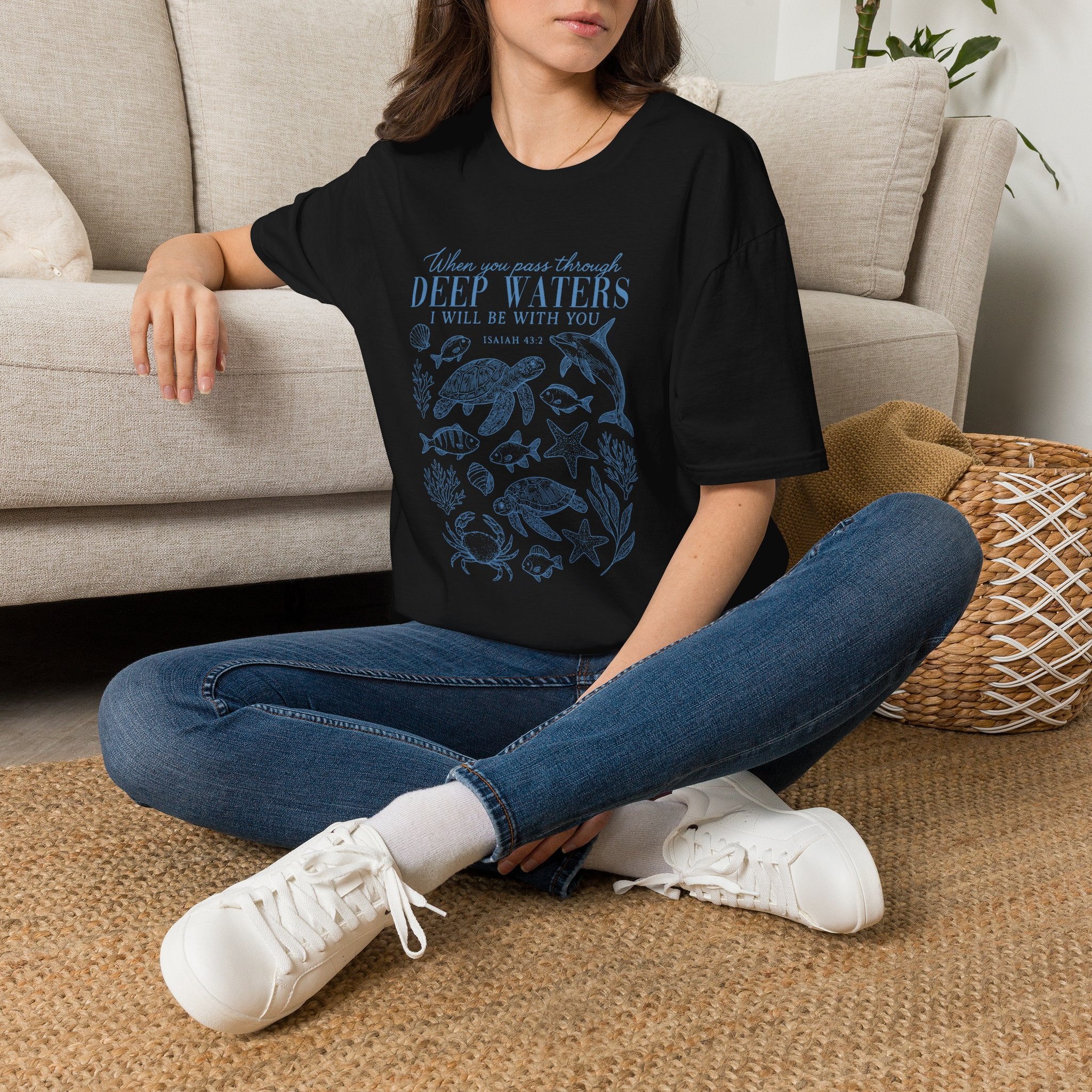 (Gildan 6400) Deep Waters