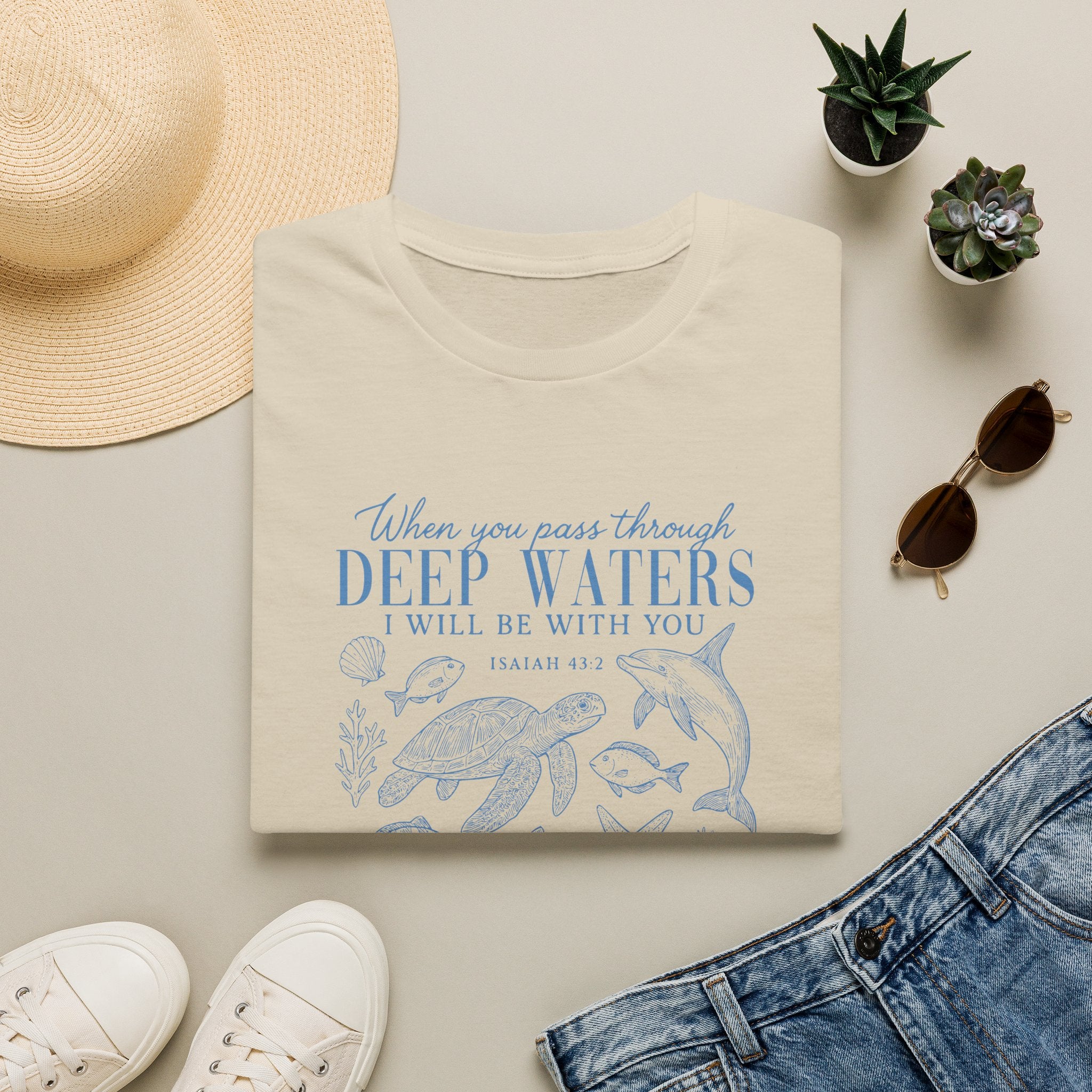 (Gildan 6400) Deep Waters