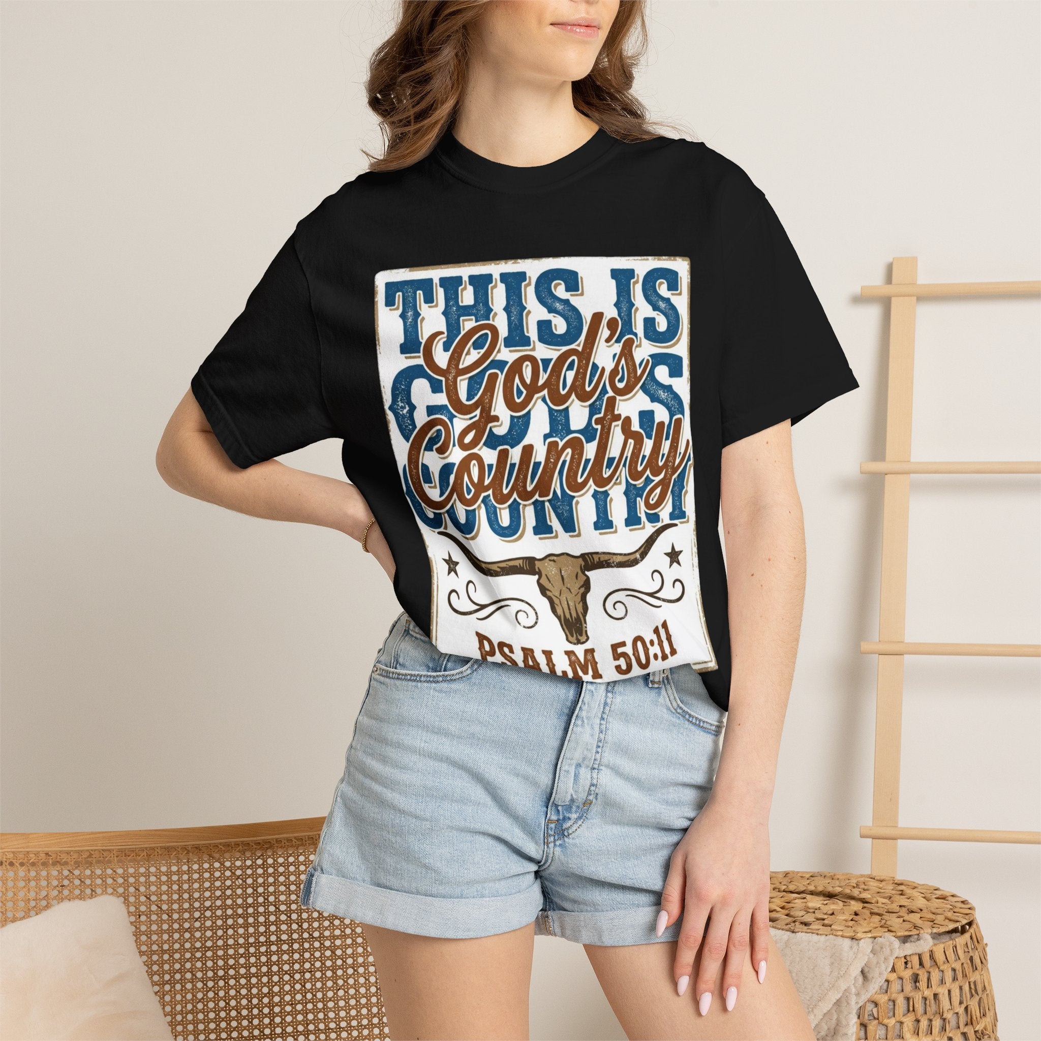 This Is God’s Country T-Shirt – Psalm 50:11 Western Faith Tee