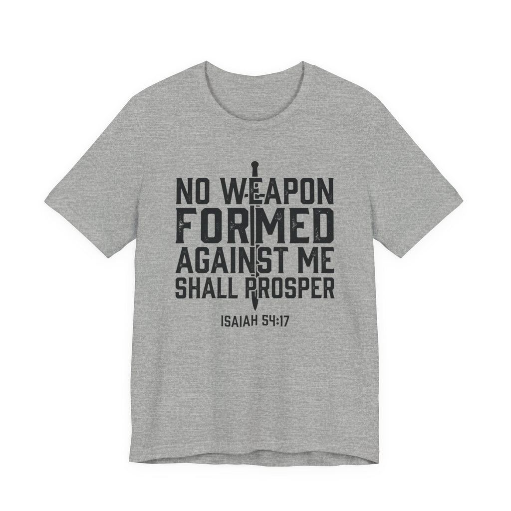 Inspirational Quote Tee - Isaiah 54:17 Unisex Jersey Short Sleeve Shirt