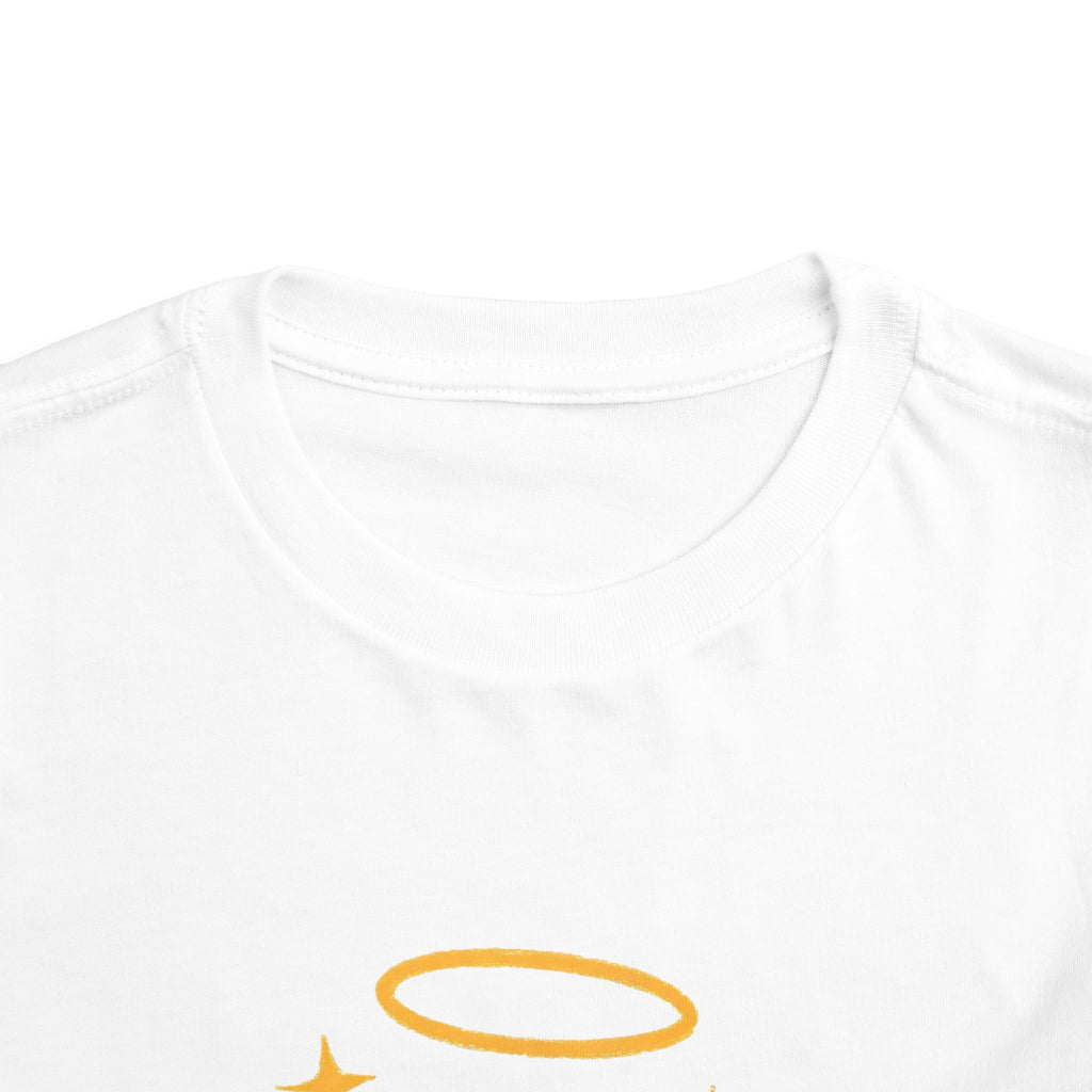 Toddler Tee — "Jesus Heals" Heart Graphic Christian Kids Shirt