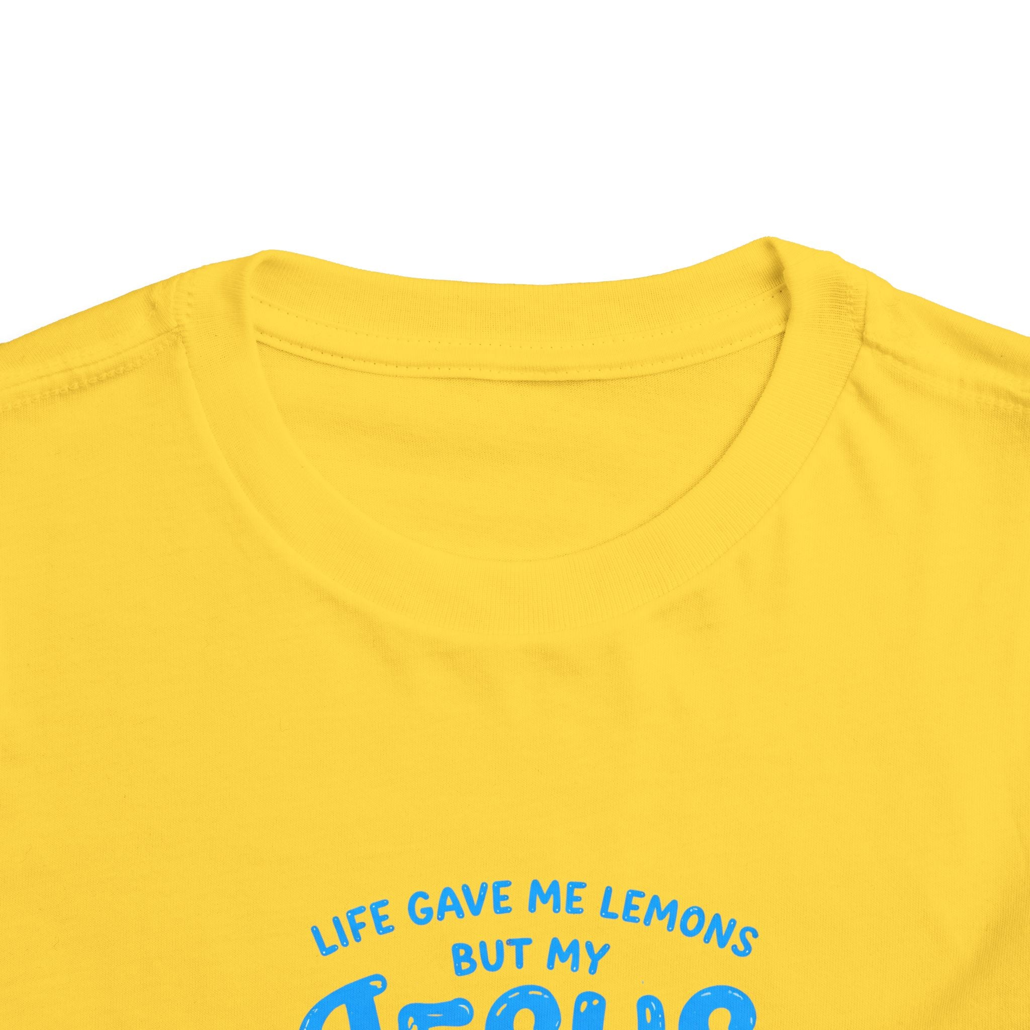 Toddler Tee - "Life Gave Me Lemons But My Jesus Made Lemonade" Christian Kids T‑Shirt, Cute Lemonade Graphic