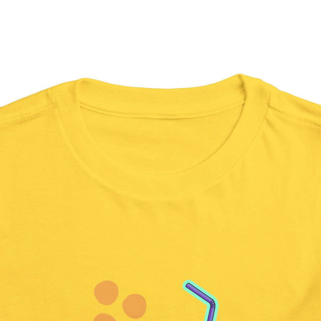 Toddler Tee — Colorful 'Fruit Spirit' Juice Box Graphic Kids Shirt