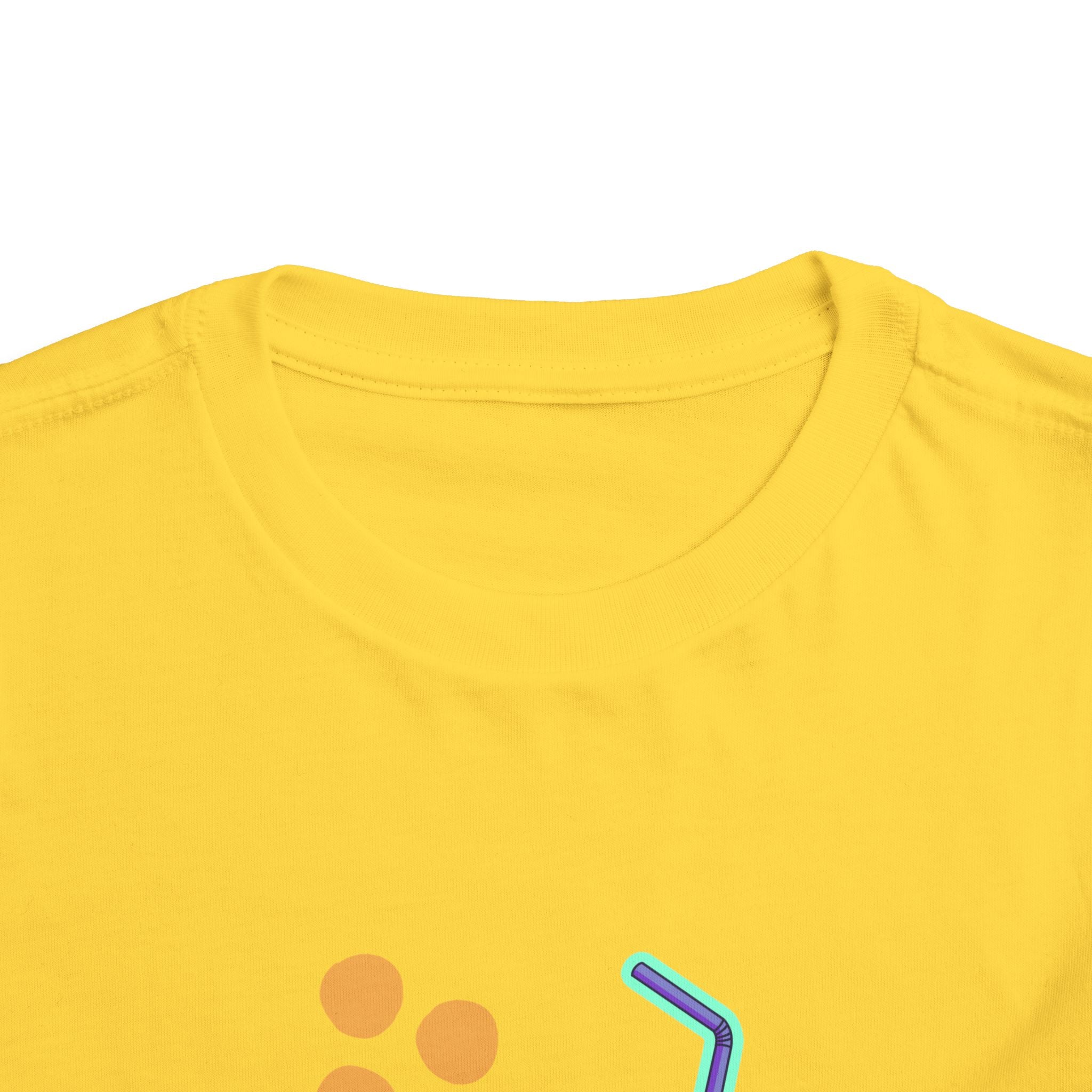 Toddler Tee — Colorful 'Fruit Spirit' Juice Box Graphic Kids Shirt