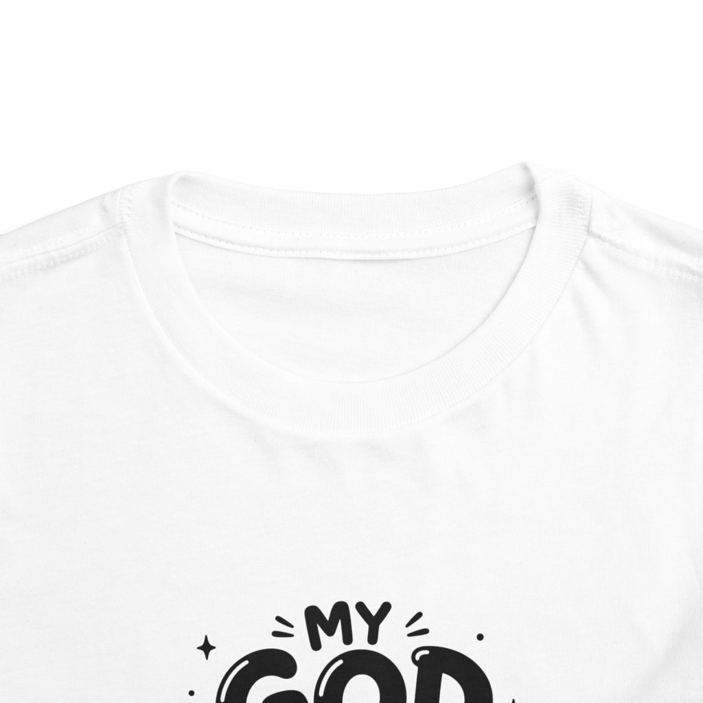 Toddler Tee — "My God Is So Big" Religious Kids Shirt (Psalm 147:5)