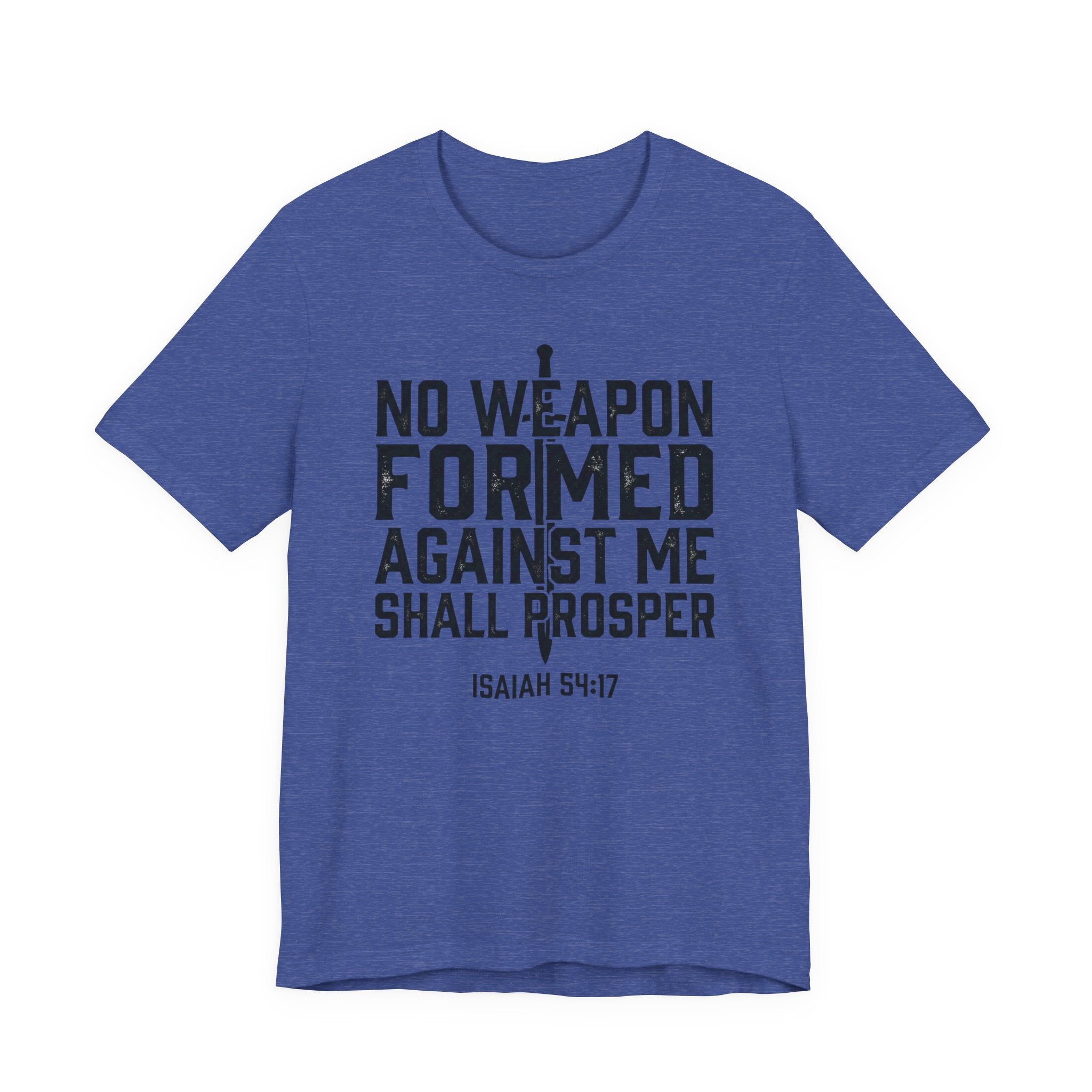 Inspirational Quote Tee - Isaiah 54:17 Unisex Jersey Short Sleeve Shirt