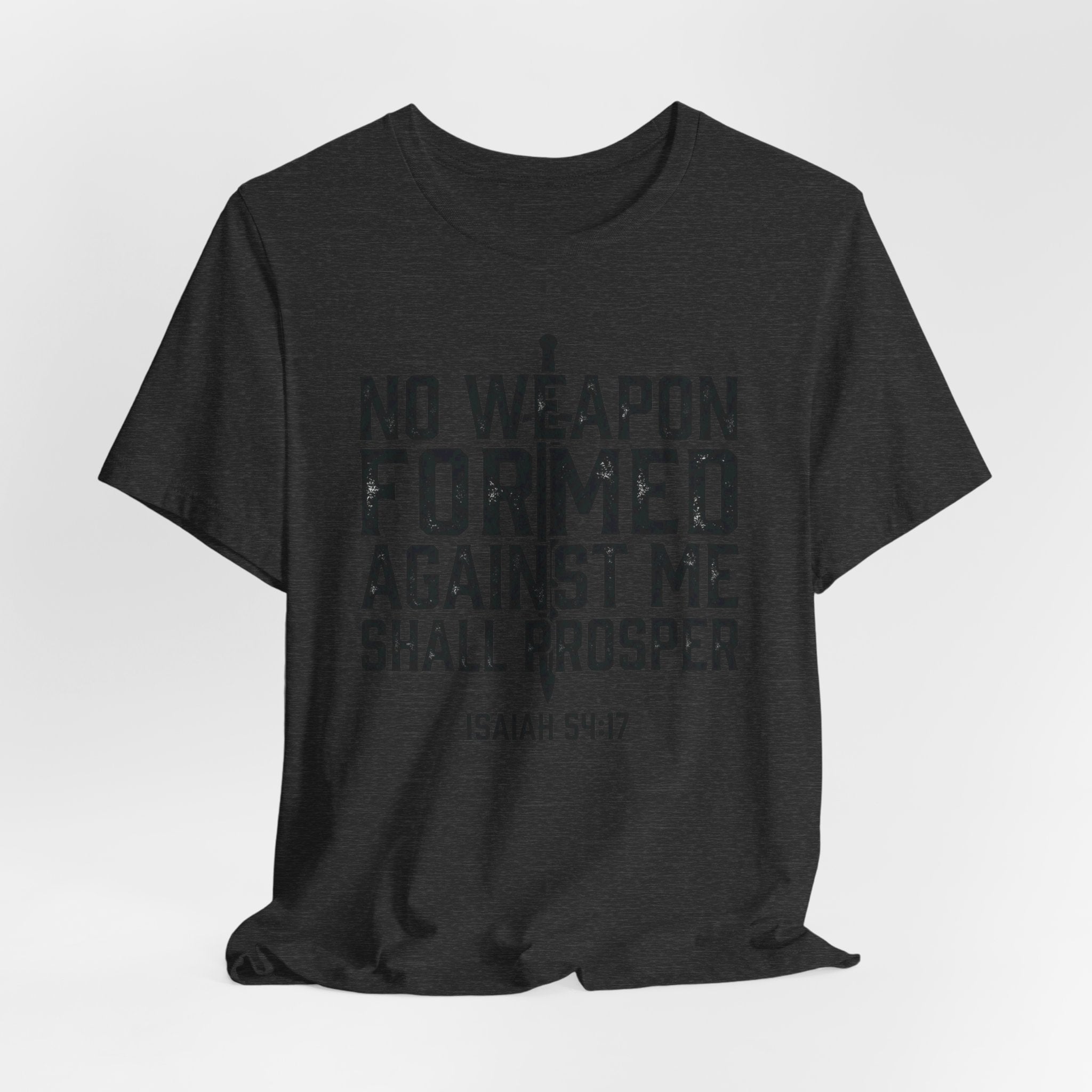Inspirational Quote Tee - Isaiah 54:17 Unisex Jersey Short Sleeve Shirt