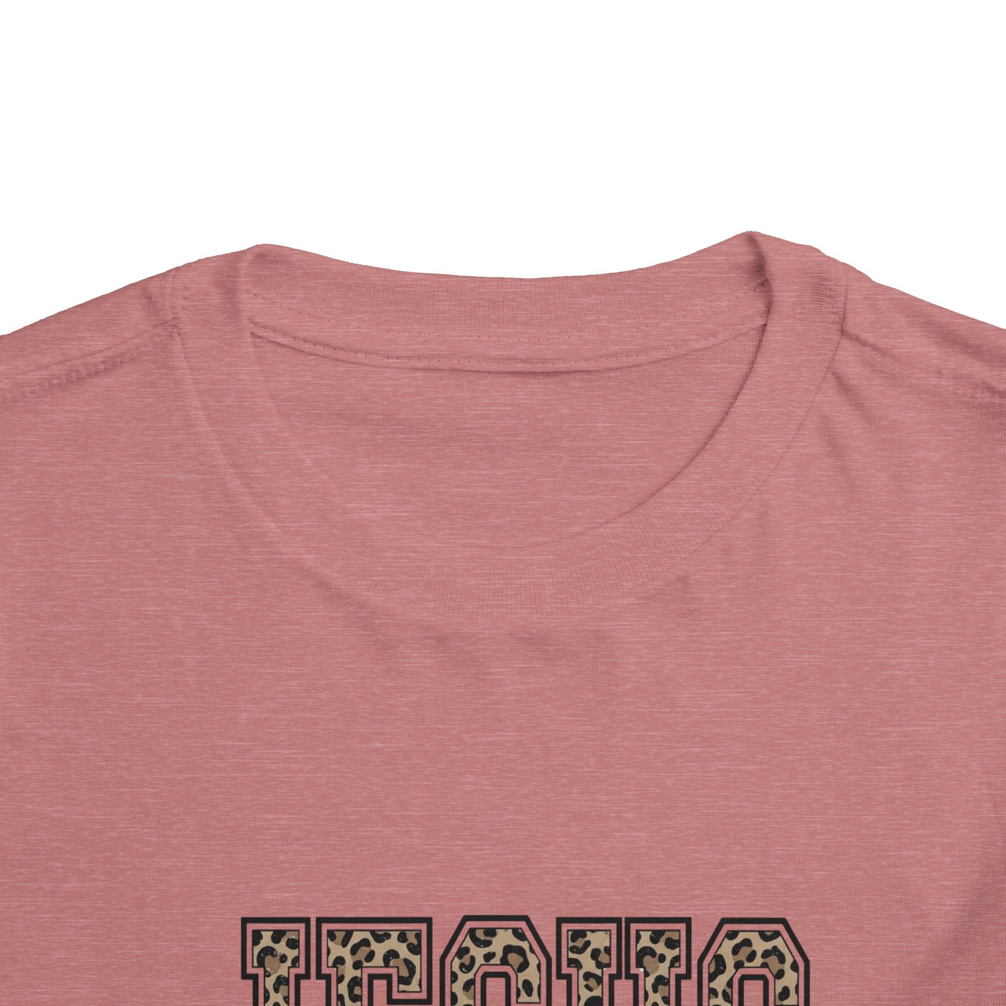Toddler Tee - 'JESUS' Leopard Print Christian Kids Shirt