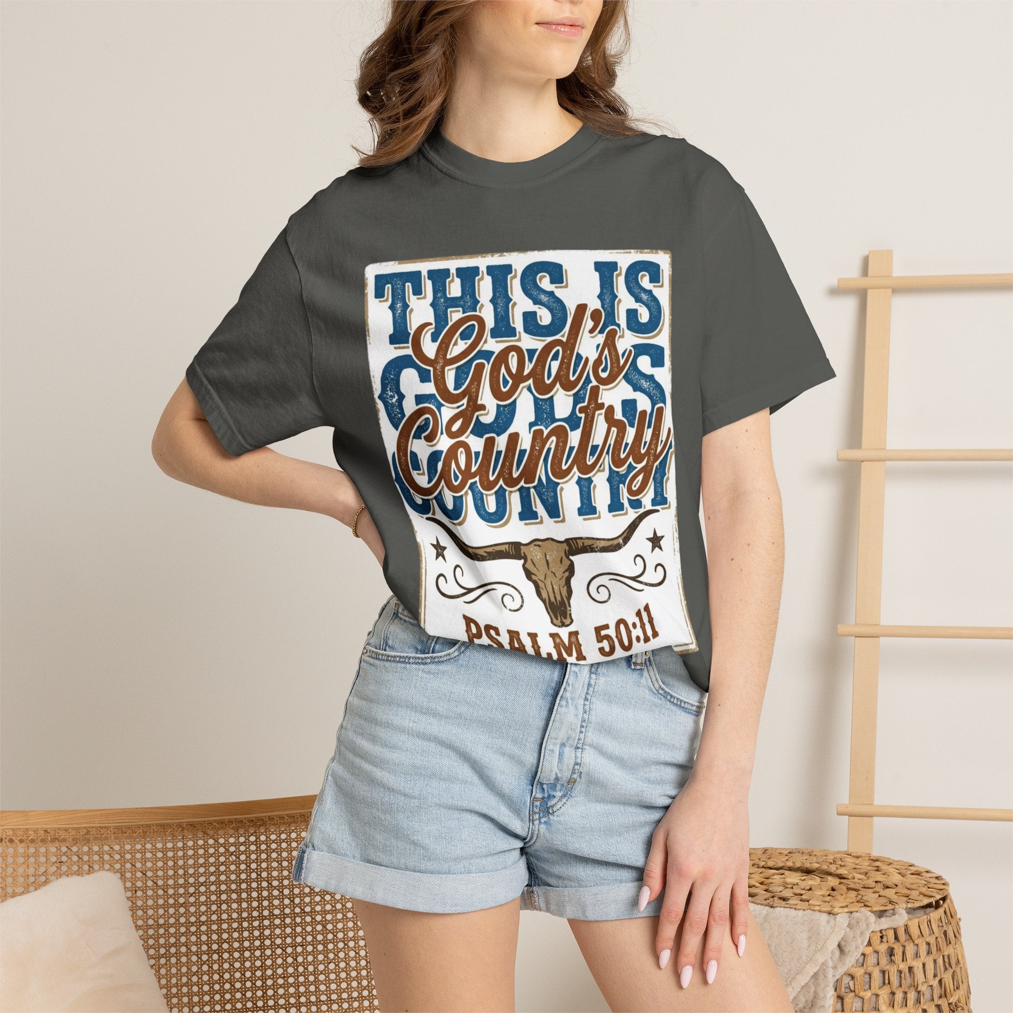 This Is God’s Country T-Shirt – Psalm 50:11 Western Faith Tee