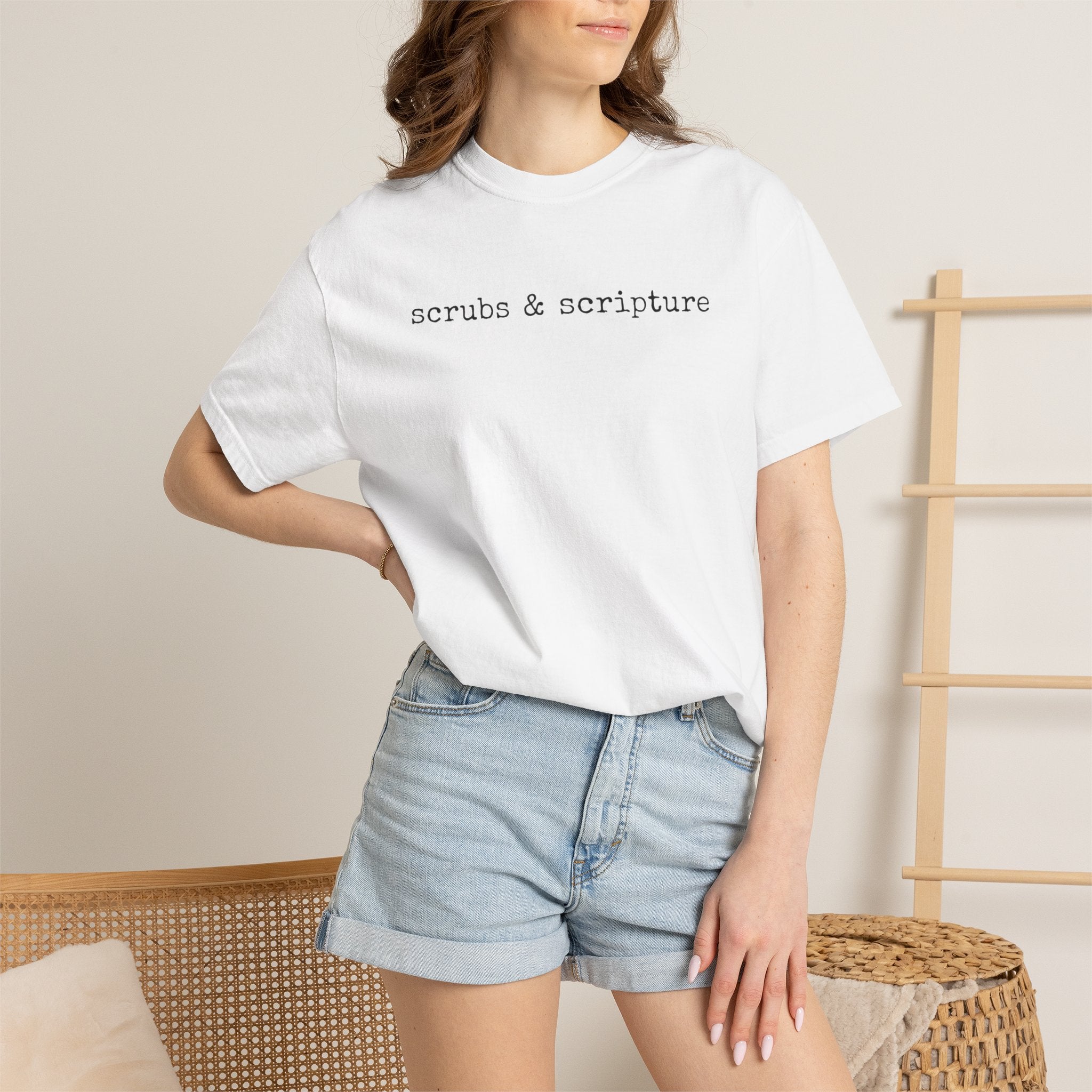 Scrubs & Scripture Tee – Christian Nurse Medical T-Shirt