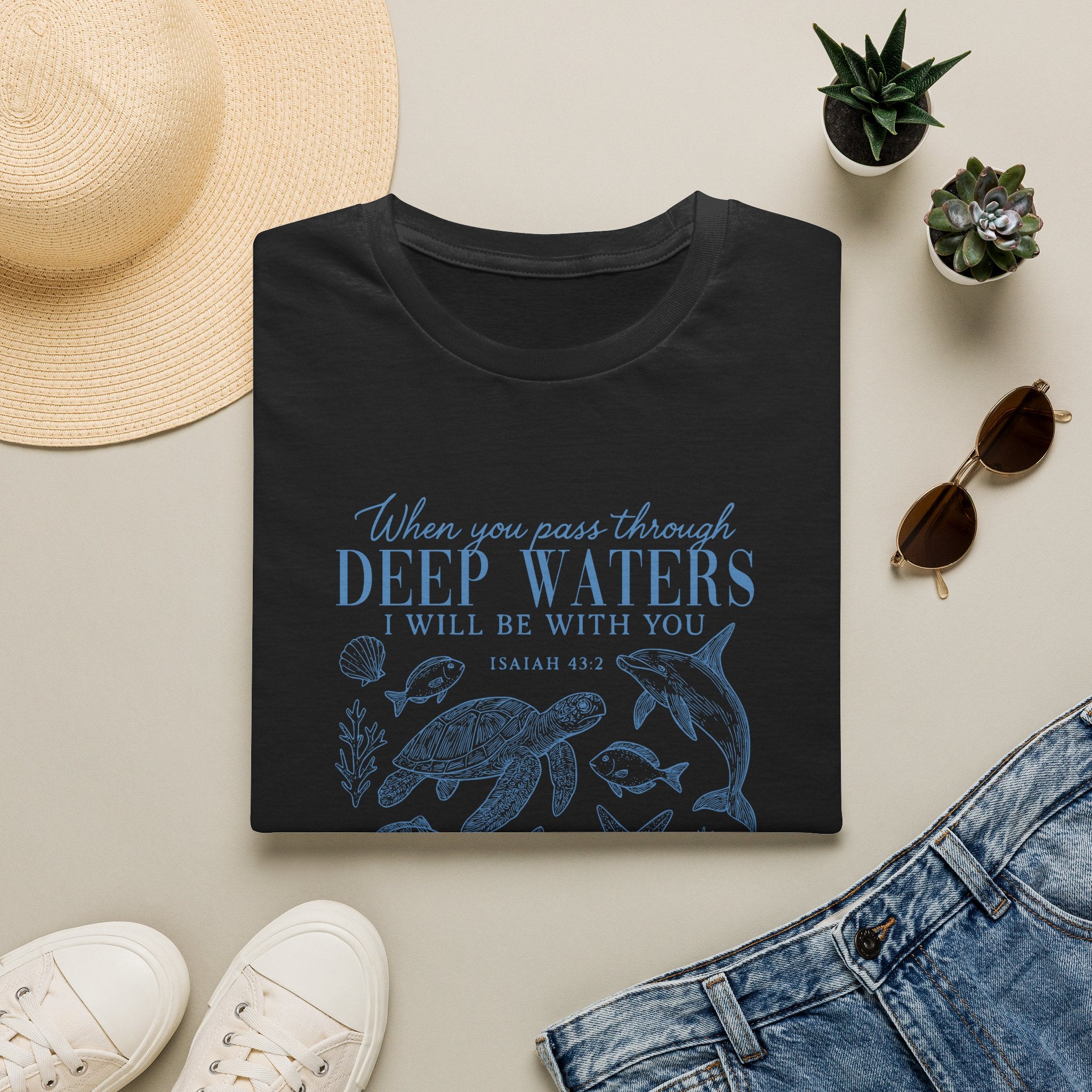 (Gildan 6400) Deep Waters