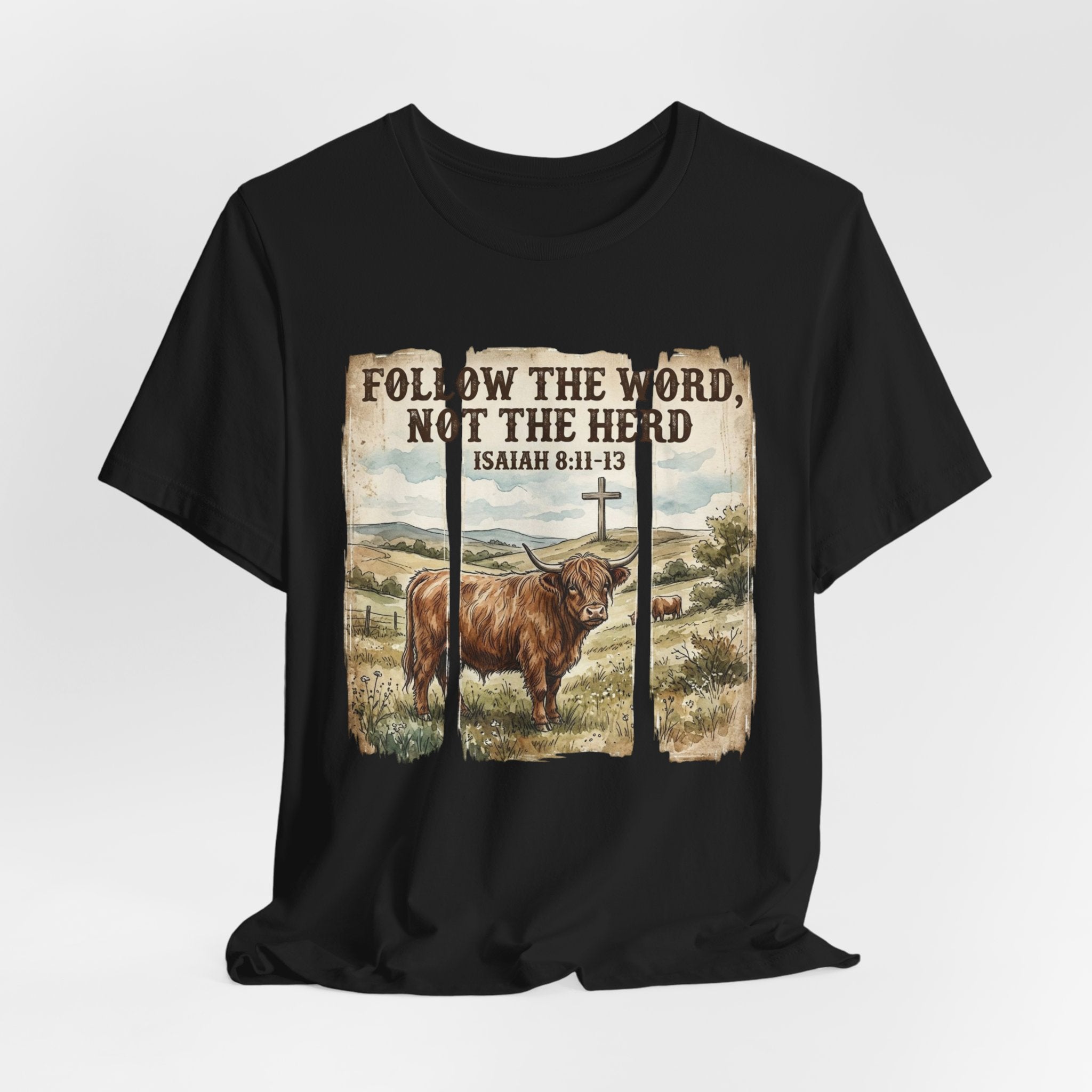 Follow the Word Not the Herd T-Shirt – Isaiah 8:11-13 Christian Faith Tee