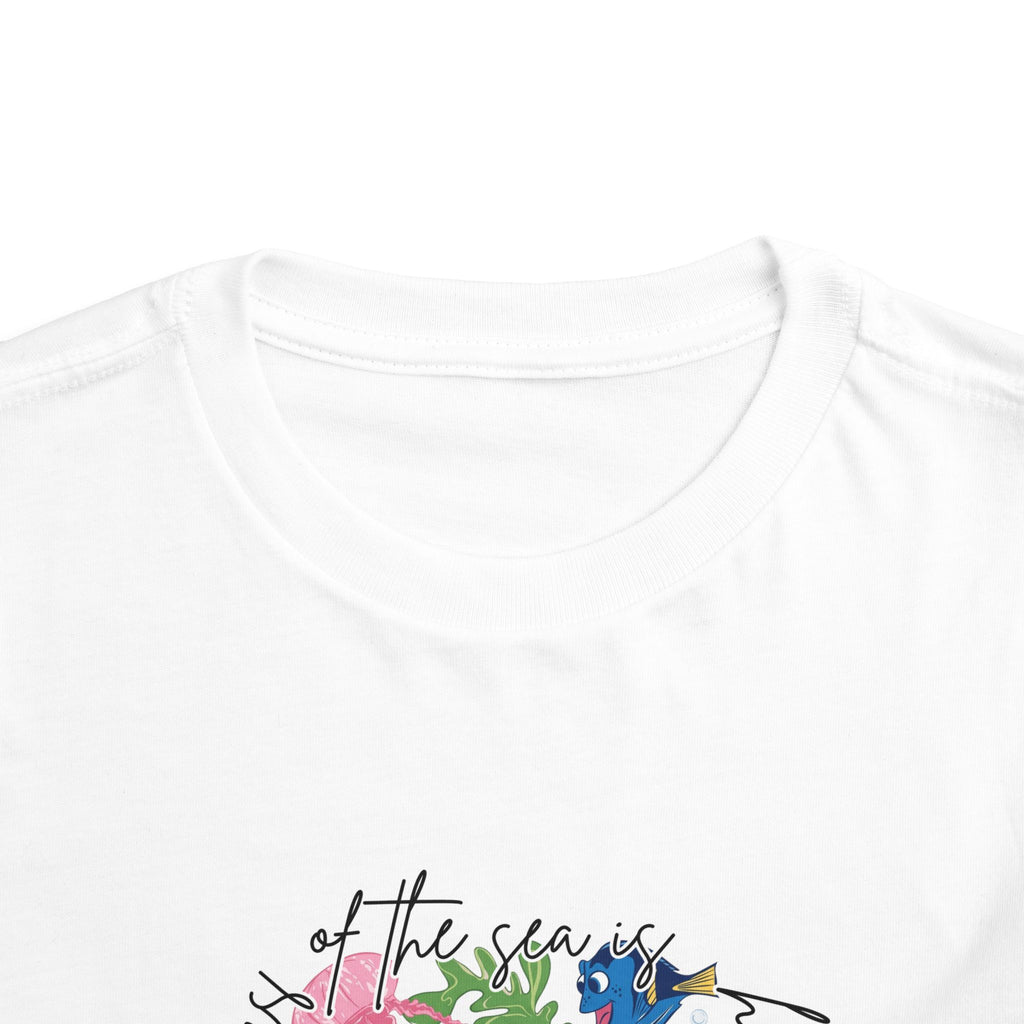Toddler Tee — Colorful Floral Jungle Print with Playful Script