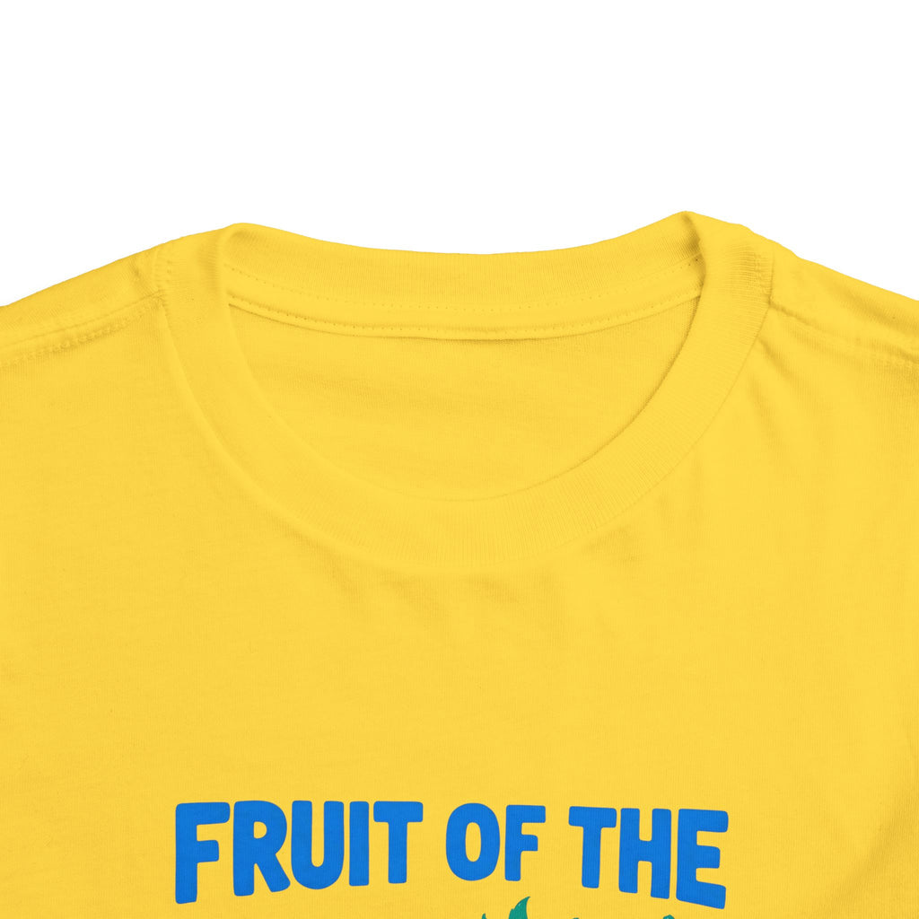 Toddler Tee — “Fruit of the Spirit” Christian Kids Shirt with Colorful Fruit Design
