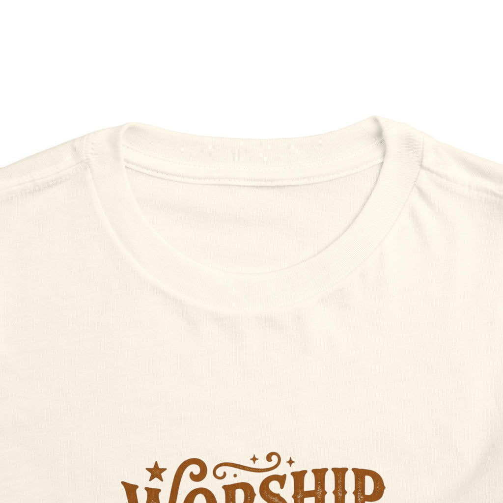 Toddler Tee — "Worship Jesus & Go to Disney" Faith-Inspired Kids Shirt