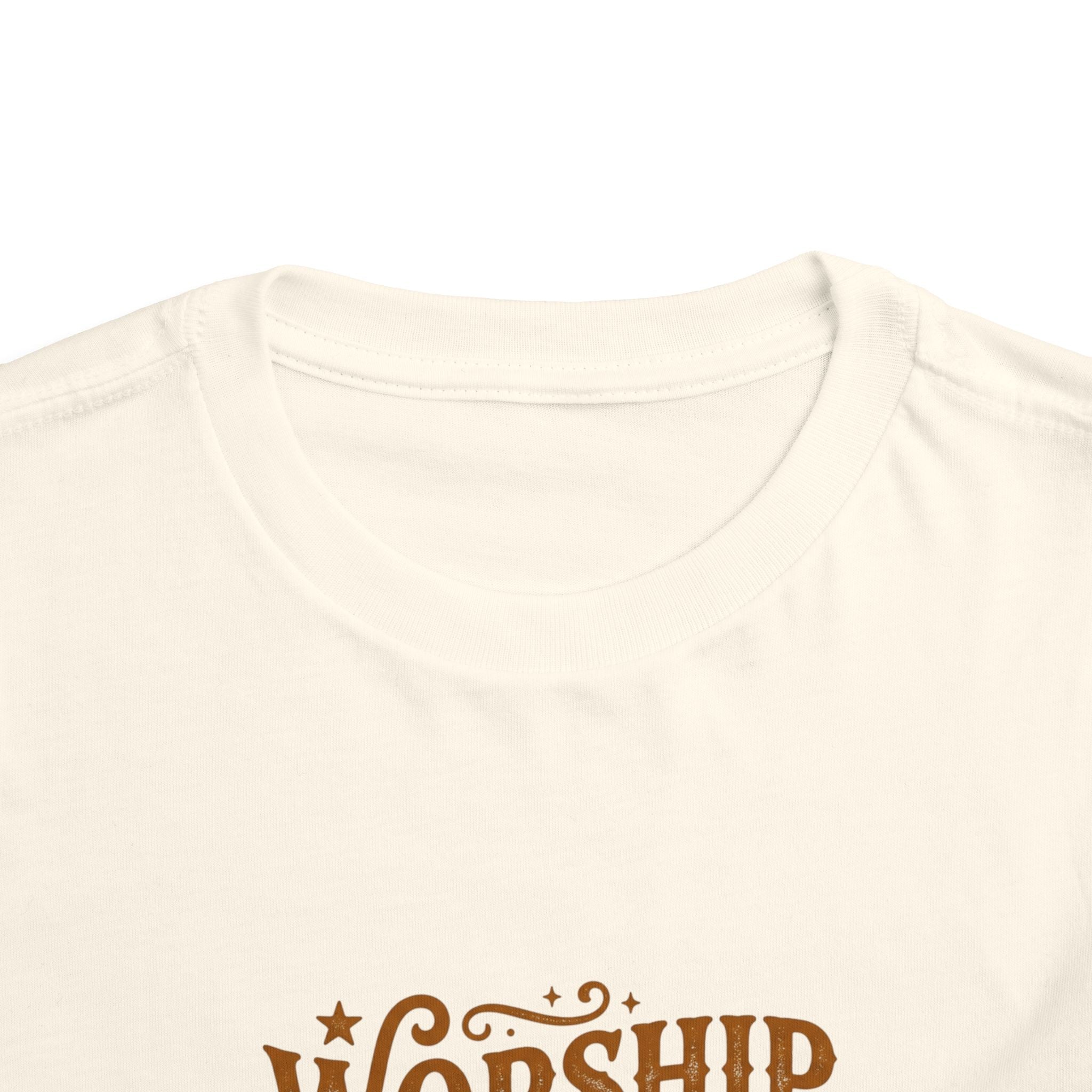 Toddler Tee — "Worship Jesus & Go to Disney" Faith-Inspired Kids Shirt