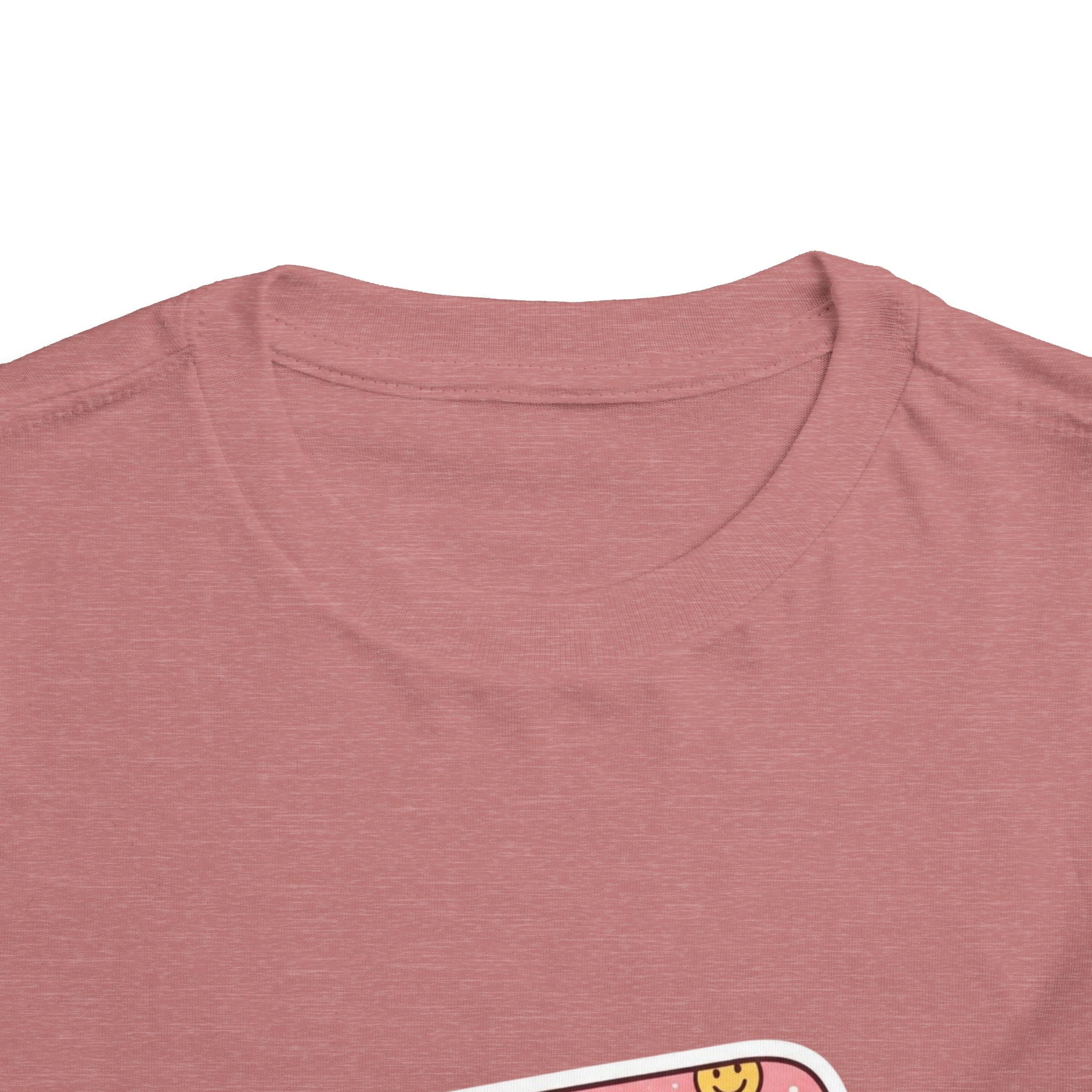 Toddler Tee - "Jesus Heals" Pink Bandage Faith Shirt