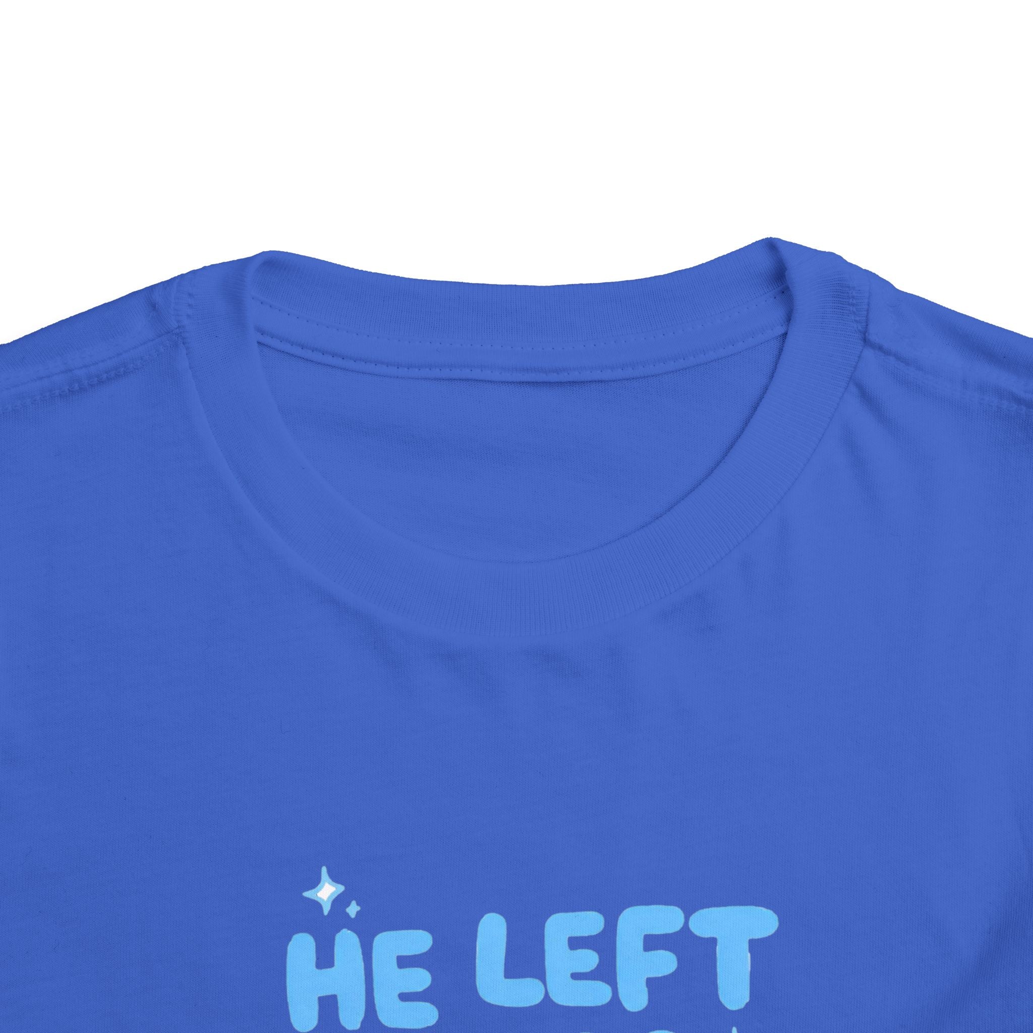 Toddler Tee — "He Left the 99 to Find Me" Cute Christian Sheep Graphic