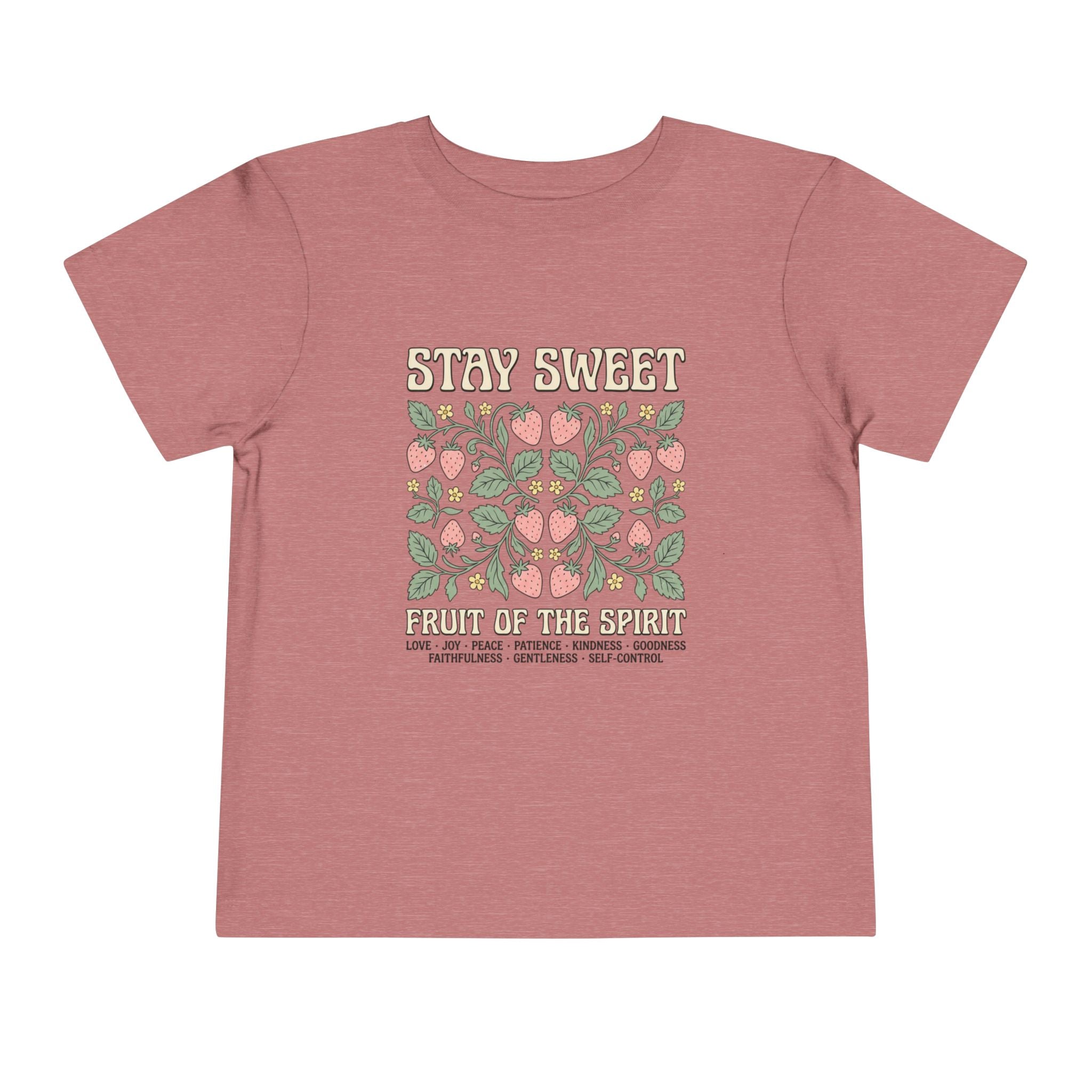 Stay Sweet Toddler Tee — Fruit of the Spirit Floral Kids T‑Shirt