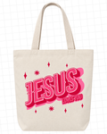 Jesus Loves You Christian Canvas Tote Bag